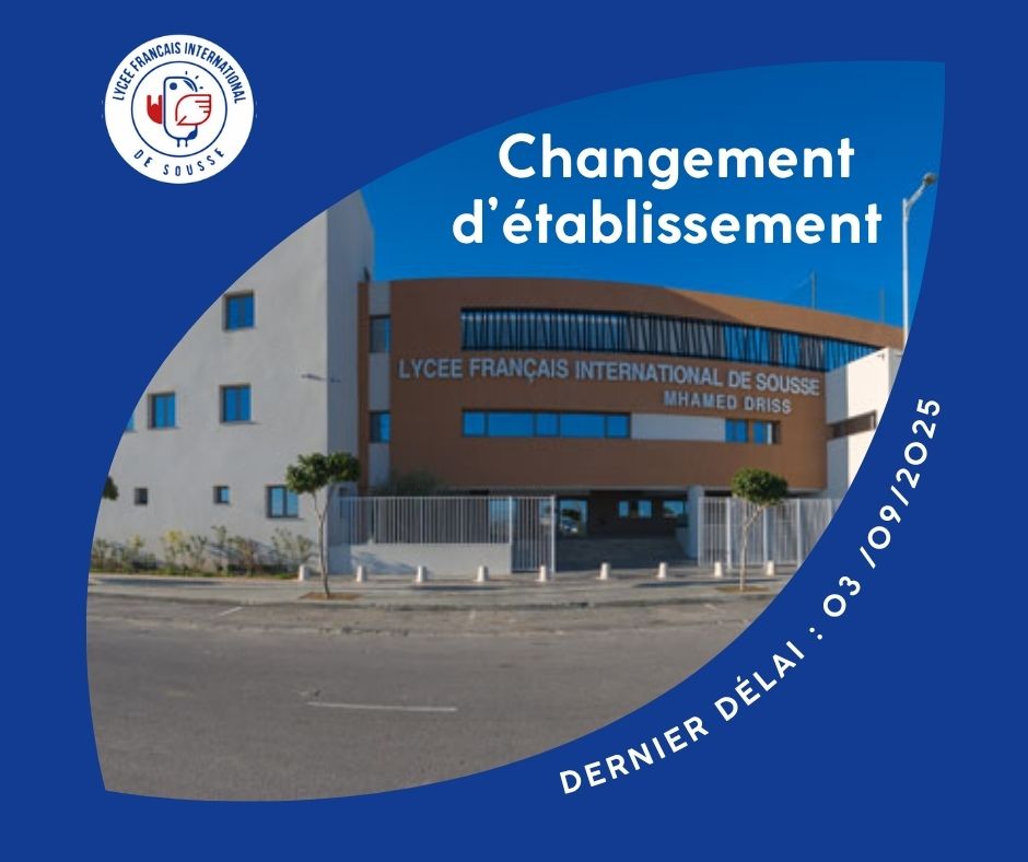 Changement d'établissement  