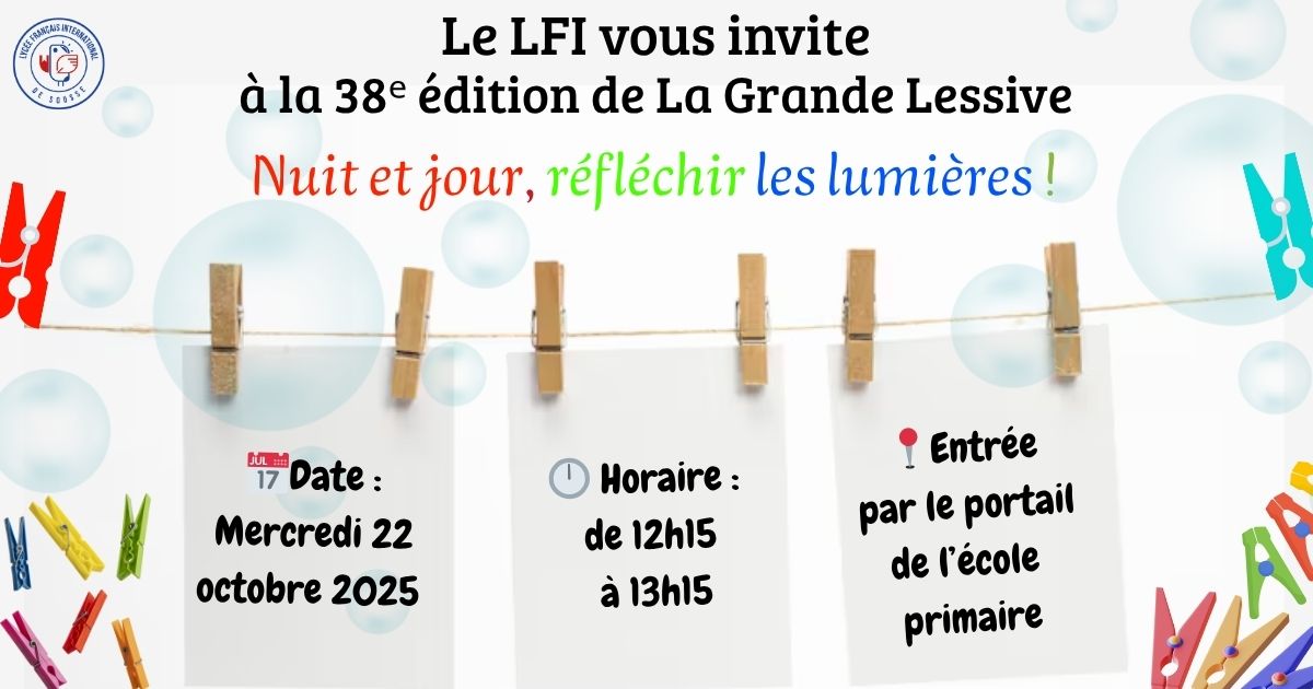 🎨 Invitation à la 38ᵉ édition de La Grande Lessive 🧺 